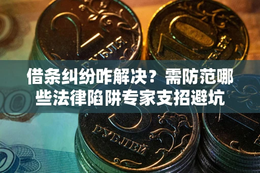 济南借条纠纷咋解决？需防范哪些法律陷阱专家支招避坑