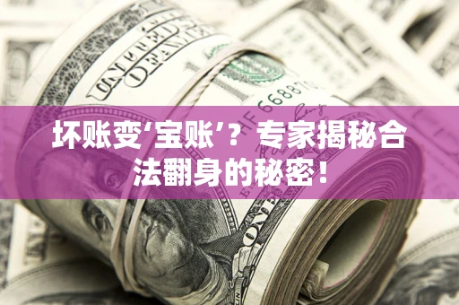 济南坏账变‘宝账’？专家揭秘合法翻身的秘密！