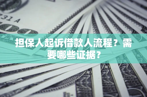 济南担保人起诉借款人流程？需要哪些证据？